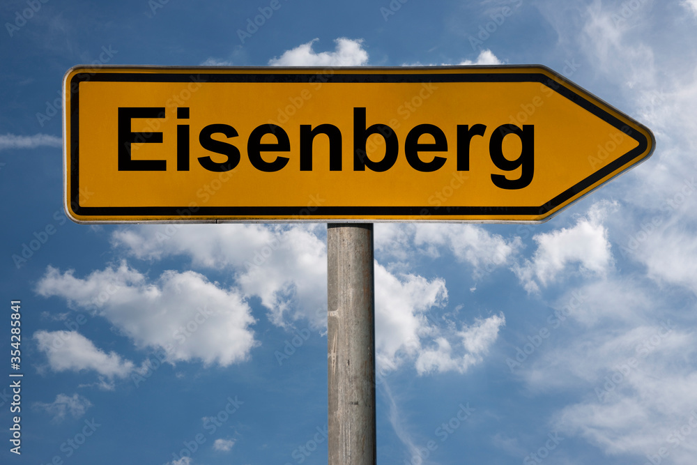 Obraz premium Wegweiser Eisenberg