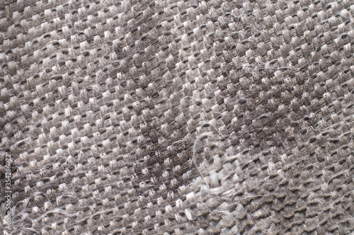 old gray thread woven fabric