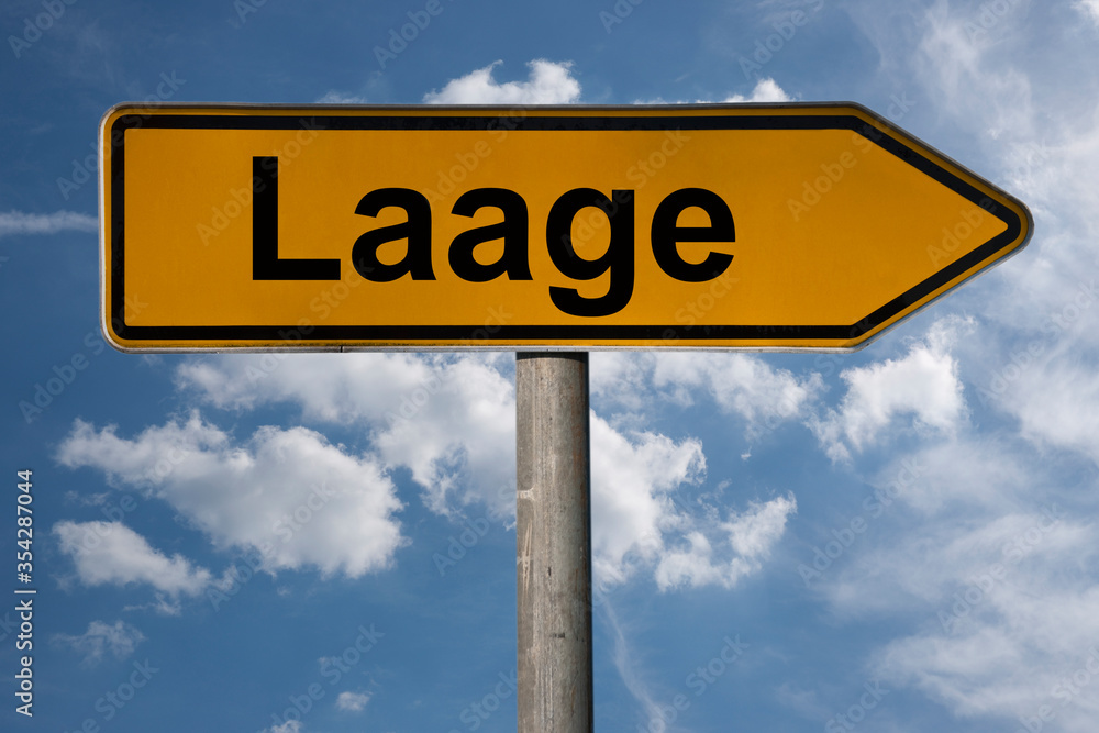 Obraz premium Wegweiser Laage