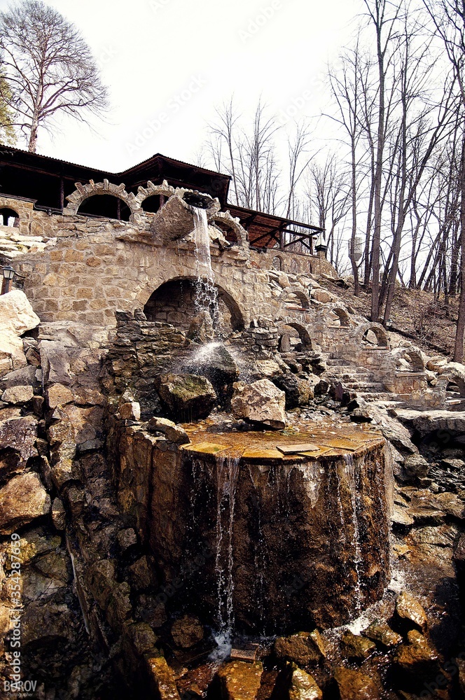 Fototapeta premium old house in the forest
