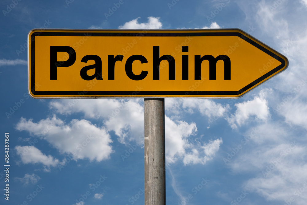 Obraz premium Wegweiser Parchim