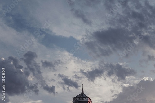 clouds over the city