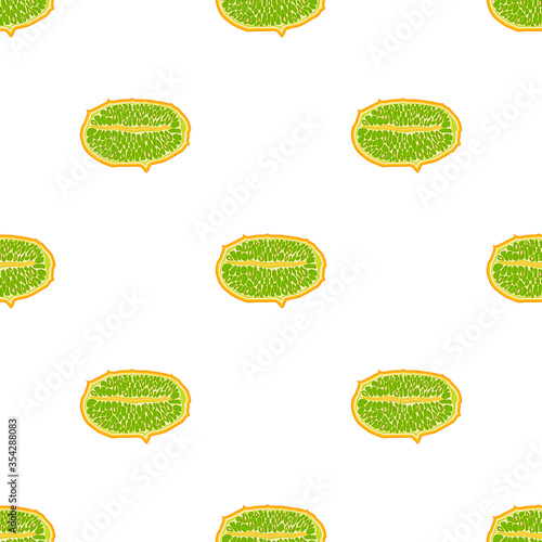 Illustration on theme big colored seamless kiwano