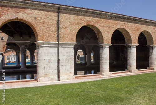 Ancient building of Venice Arsenale complex  Italy