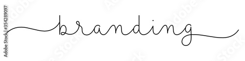 BRANDING black vector monoline calligraphy banner with swashes