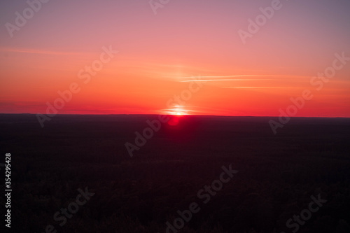 Sonnenuntergang im Spreewald
