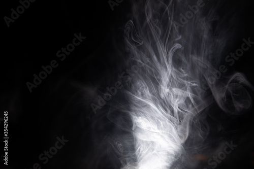 Smoke isolated on a black background - cool for wallpapers