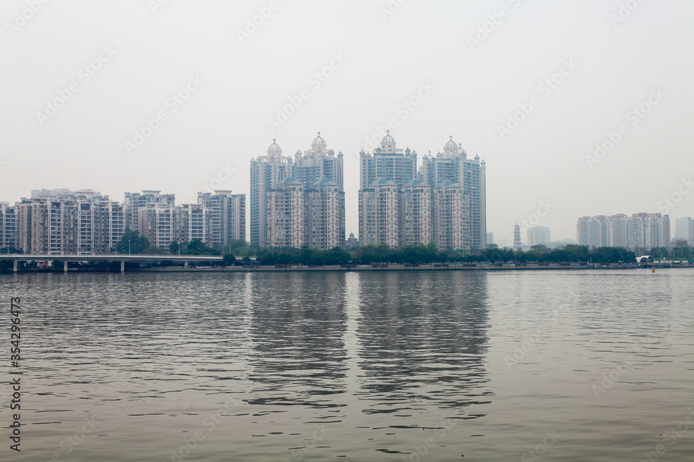 Naklejka premium Edificios en Cantón China