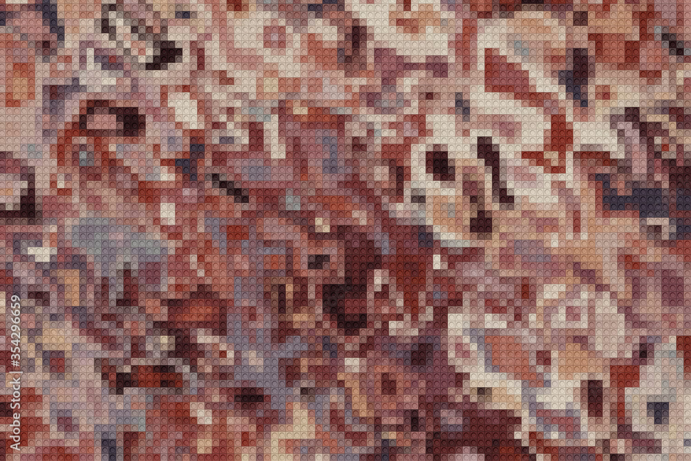 Fototapeta premium Geometric pattern with different colorful figures. Vector EPS 10 background for poster, banner, wallpaper, flyer, brochure