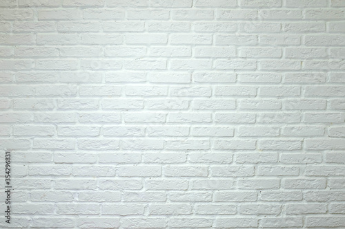 White brick wall, perfect as a background. The concept loft