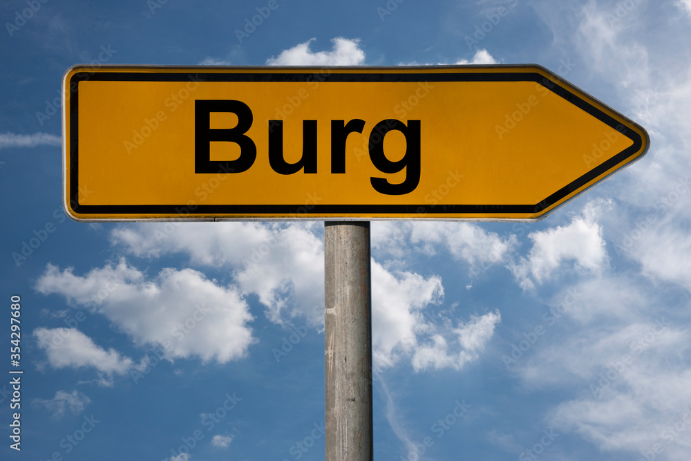 Wegweiser Burg Wegweiser Burg