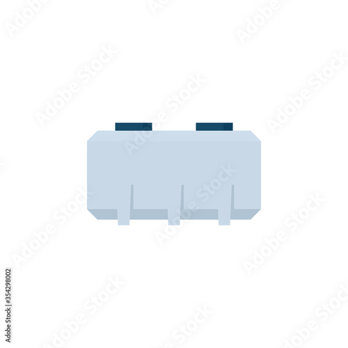 Septic tank icon. Clipart image isolated on white background