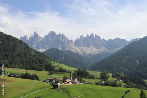 Santa magdalena dolomites  Dolomites  Alps. Italy alps