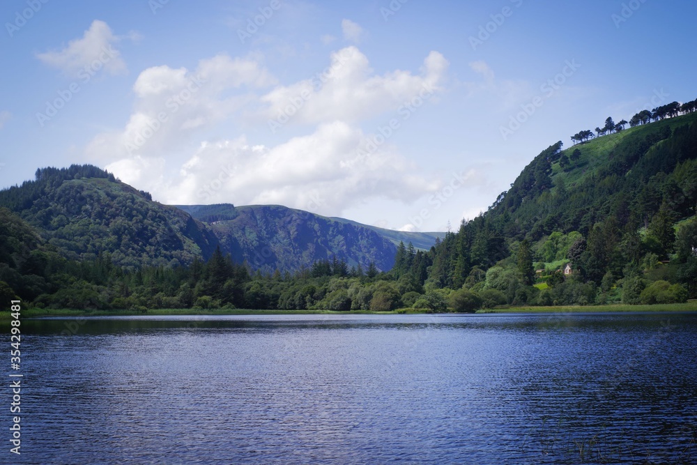 lake and Wicklow mountains