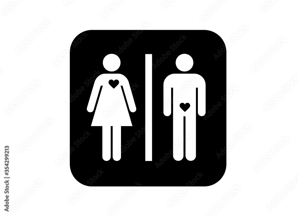 Signage toilet sign Signage toilet sign