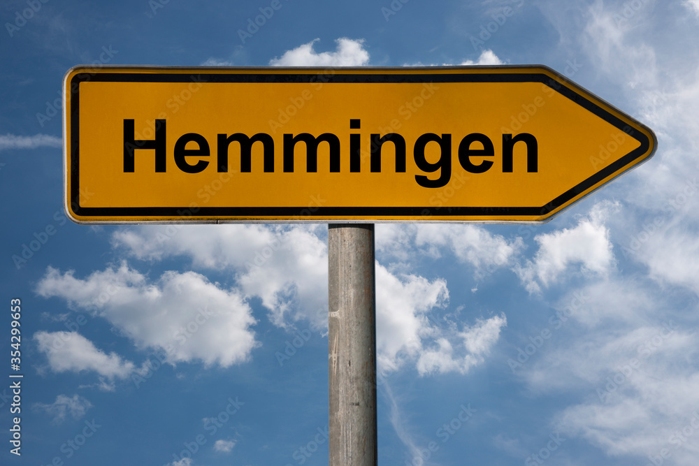 Obraz premium Wegweiser Hemmingen