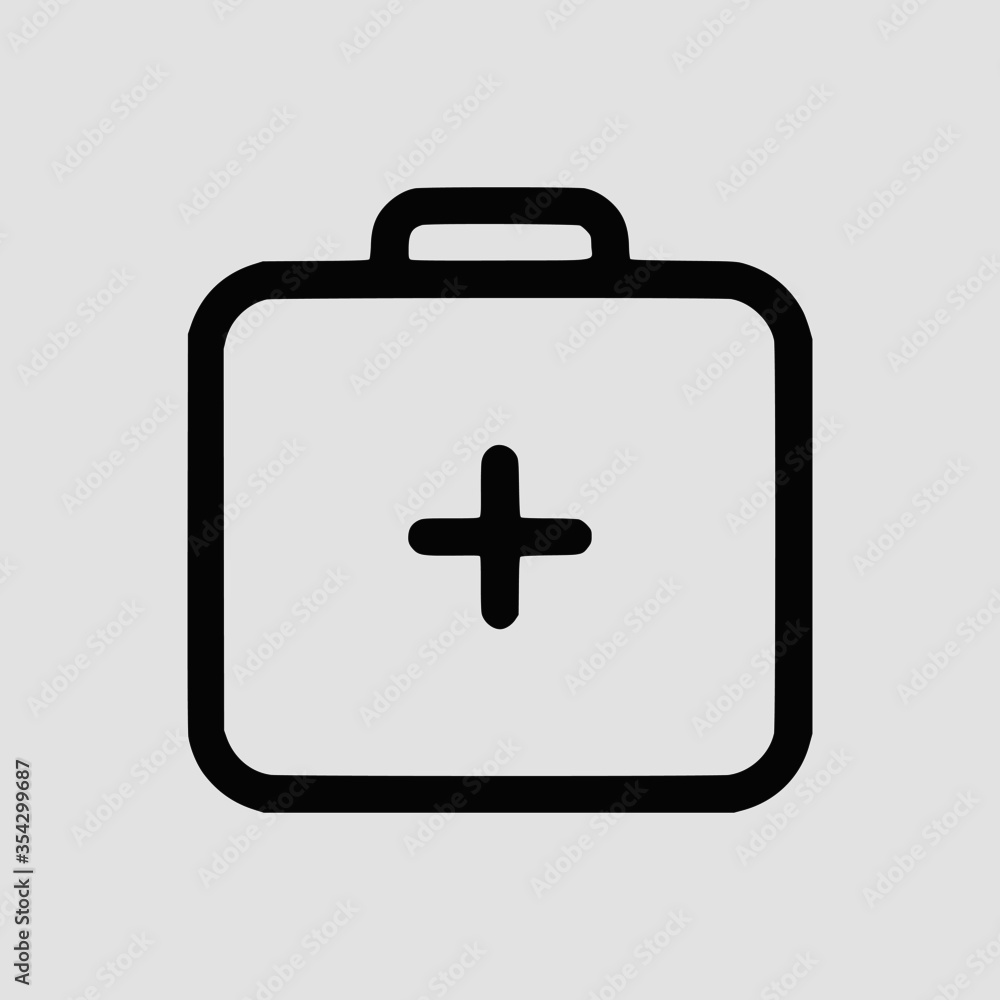 Vector Illustration of A Medical Box Icon | Vector Line Icon | Medical Healthcare Vector Icon | Single Vector Icon Vector Illustration of A Medical Box Icon | Vector Line Icon | Medical Healthcare Vector Icon | Single Vector Icon