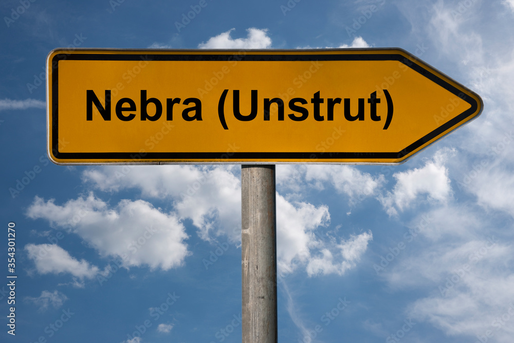 Obraz premium Wegweiser Nebra (Unstrut)