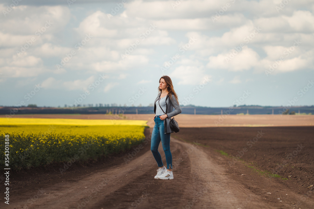 photo shoot in nature, sexy model
