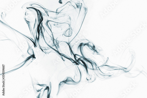 Wallpaper Mural Fond texture abstrait fumée colorée sur fond blanc	 Torontodigital.ca