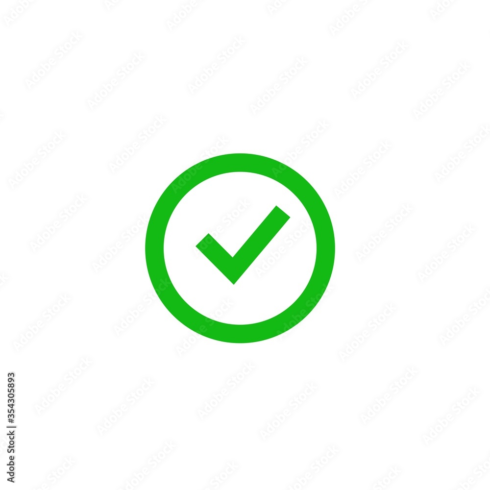 Check mark circle logo icon design vector, check list right answer Check mark circle logo icon design vector, check list right answer