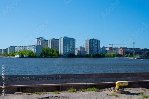 A view of residential district of Kruunuhaka in downtown Helsinki. photo