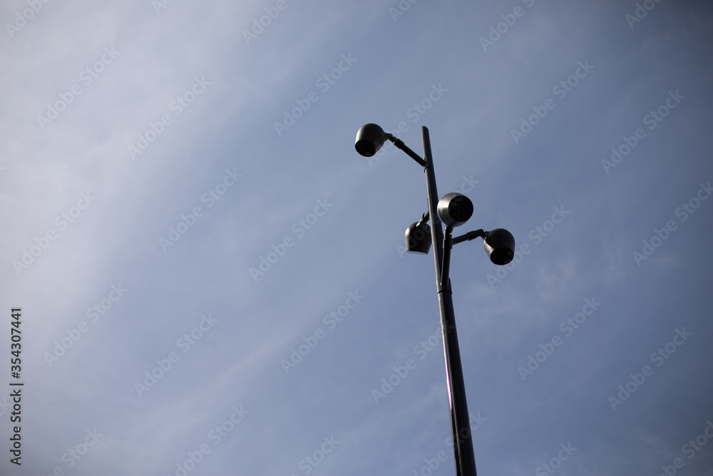 5g antenna, a street lighting pole