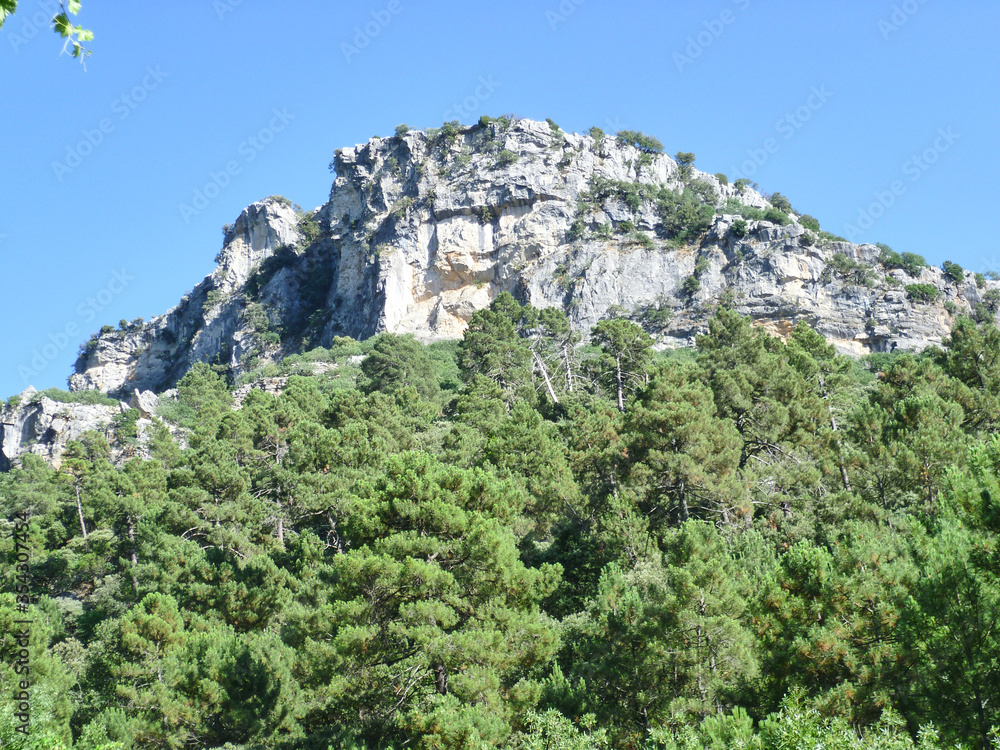 The route of the Borosa River in the Sierra de Cazorla, Segura and Las Villas. Jaén. Andalusia. Spain