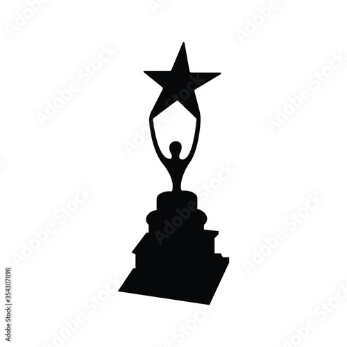 Award trophy icon. Cup trophy icon vector illustration. eps 10