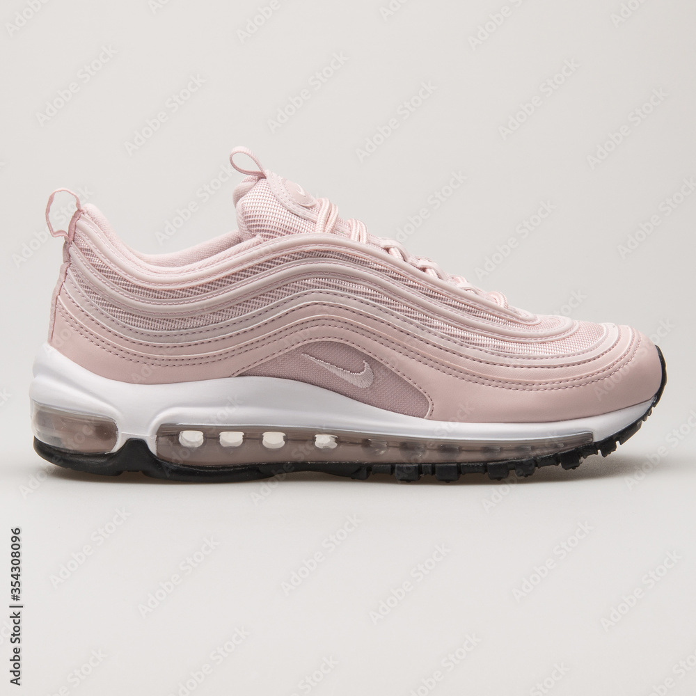 VIENNA, AUSTRIA - MAY 27, 2018: Nike Air Max 97 rose and white sneaker on  white background. Stock Photo | Adobe Stock