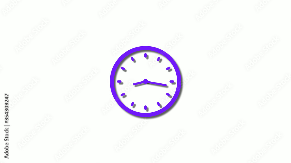 New purple color 3d clock icon on white background,clock images New purple color 3d clock icon on white background,clock images
