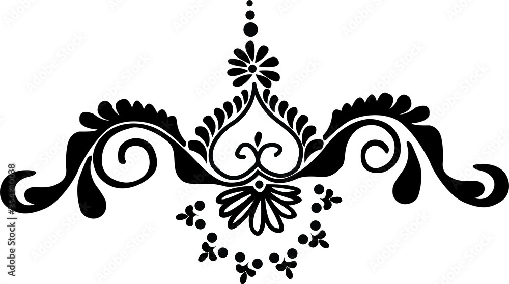 Simple Alpona Design Vector Art Stock Vector Adobe Stock