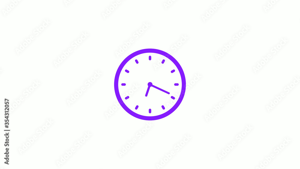 Amazing purple clock icon,New clock icon,counting down clock icon