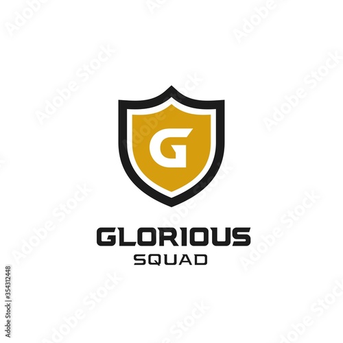 Letter G Shield Gaming Squad Logo Design Vector Template Free Download Letter G Shield Gaming Squad Logo Design Vector Template - GFXLoad