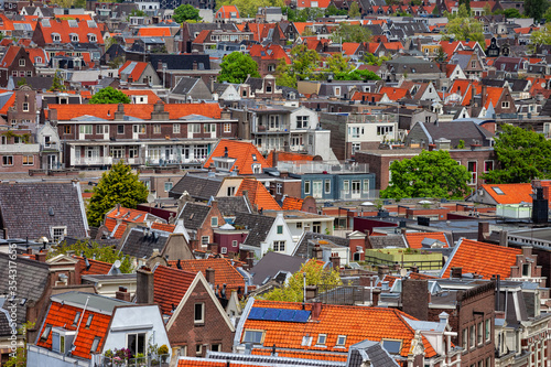 Aerial View Over Amsterdam City In Holland, Netherlands