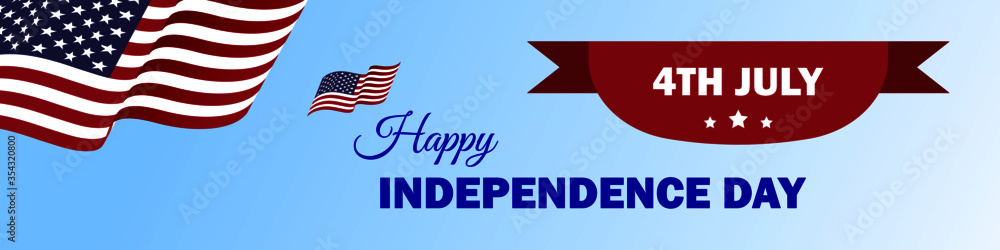 4 th july Happy Independence day USA. United States of America background with National flag. 4 th july Happy Independence day USA. United States of America background with National flag.