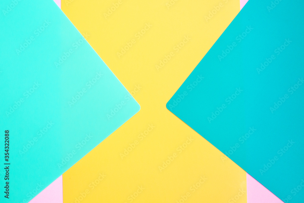 Fashion abstract texture of pink, yellow and blue papers. Fashion abstract texture of pink, yellow and blue papers.