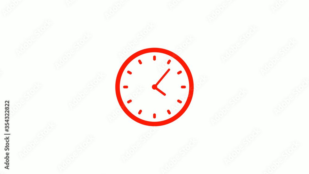 New red clock animation,clock icon,counting down clock icon New red clock animation,clock icon,counting down clock icon
