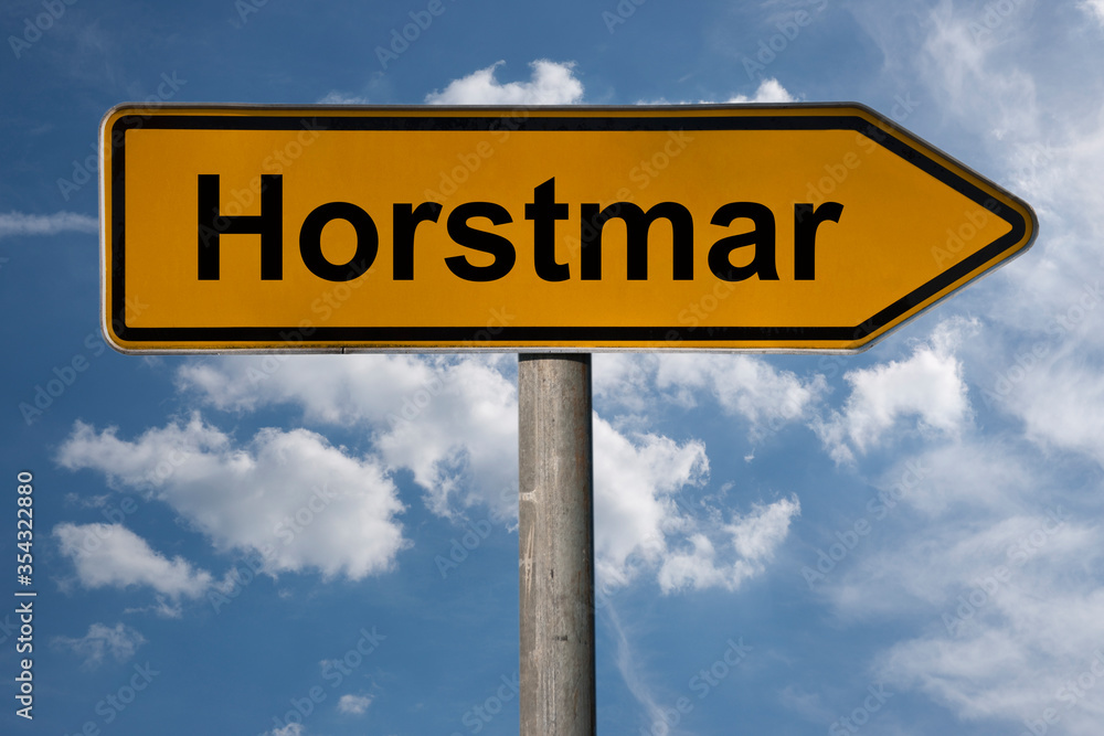 Fototapeta premium Wegweiser Horstmar