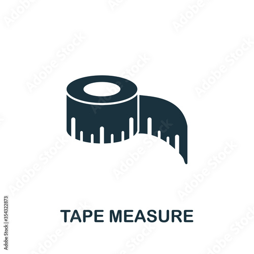 Tape Measure icon. Simple illustration from sewing equipment collection. Creative Tape Measure icon for web design, templates, infographics and more