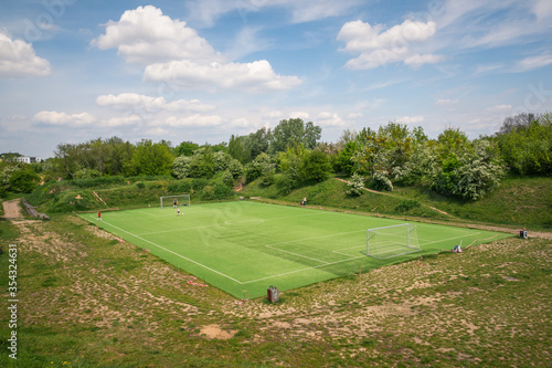 Obraz na płótnie Soccer field in Fort V