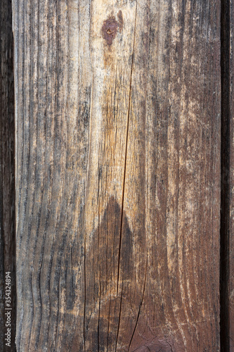 Old brown worn out wooden Board, background.