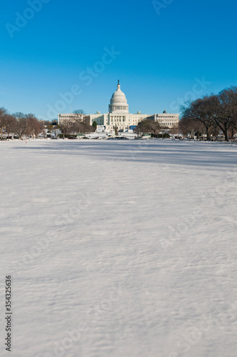 The White House building at The Mall in DC, USA