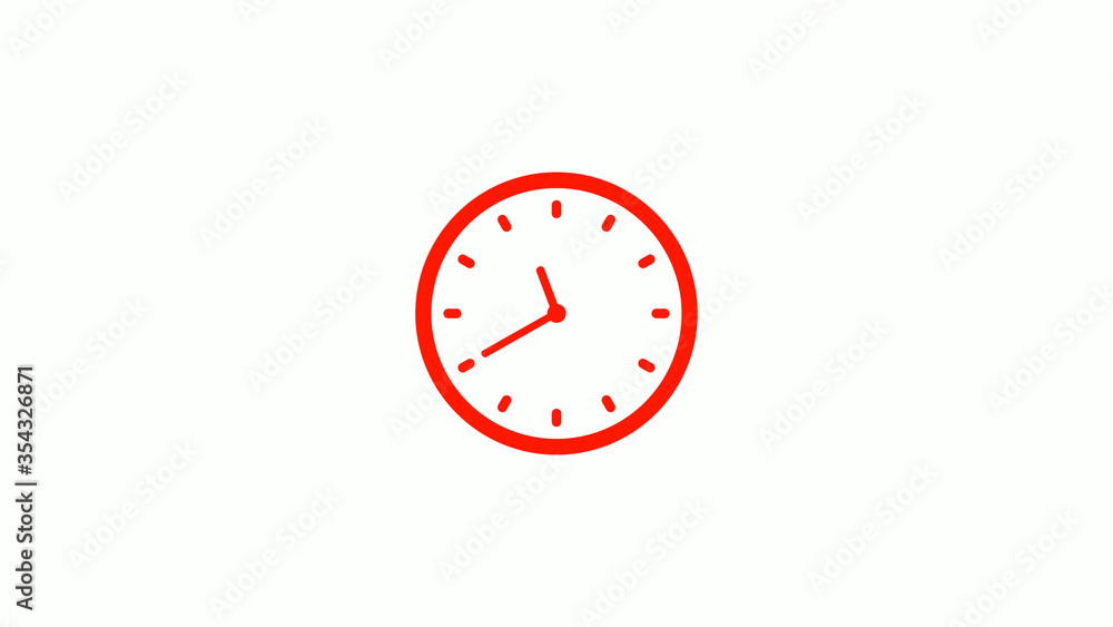 New red clock animation,clock icon,counting down clock icon New red clock animation,clock icon,counting down clock icon