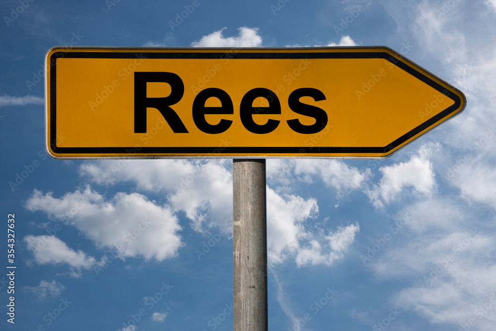 Obraz premium Wegweiser Rees