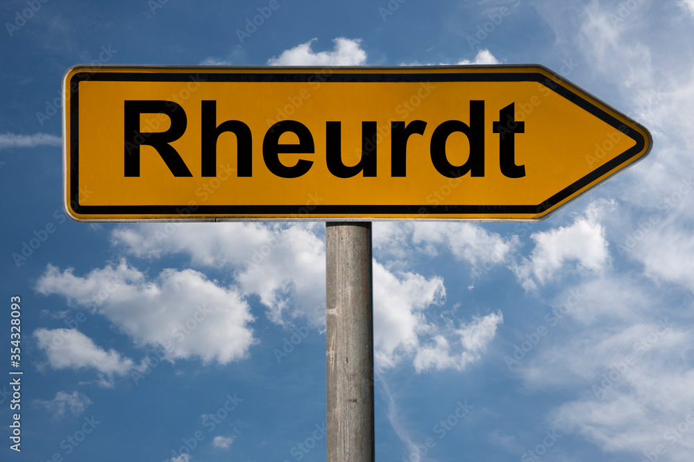 Obraz premium Wegweiser Rheurdt