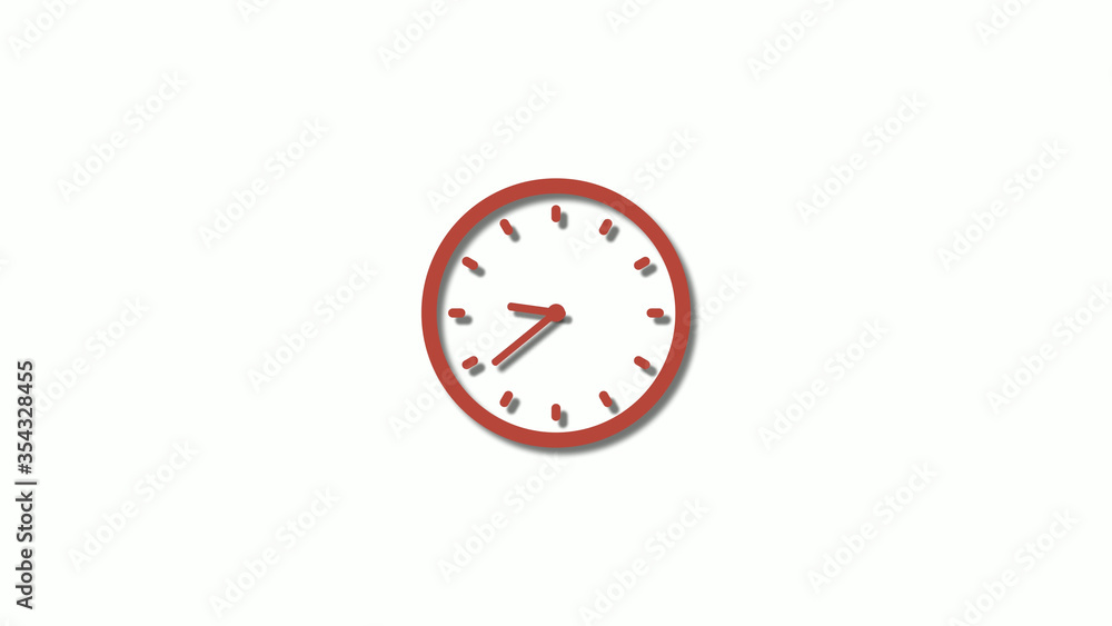 New red dark 3d clock icon,counting down clock icon,12 clock icon New red dark 3d clock icon,counting down clock icon,12 clock icon