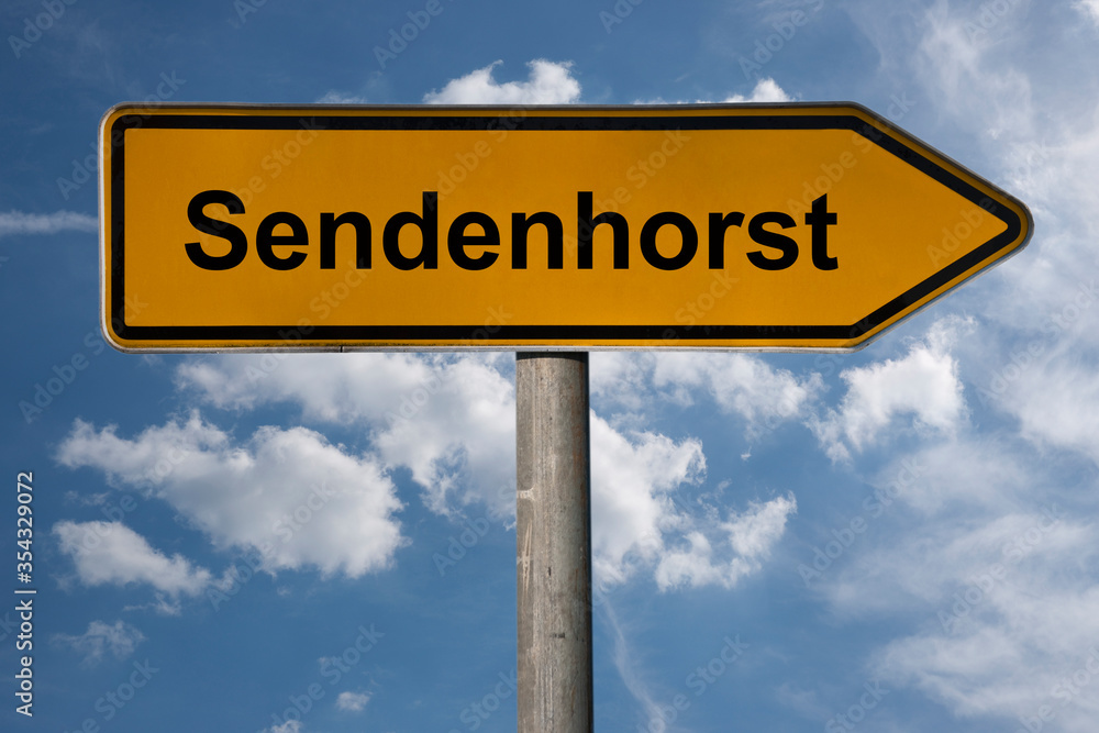Fototapeta premium Wegweiser Sendenhorst