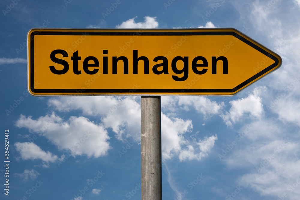 Obraz premium Wegweiser Steinhagen