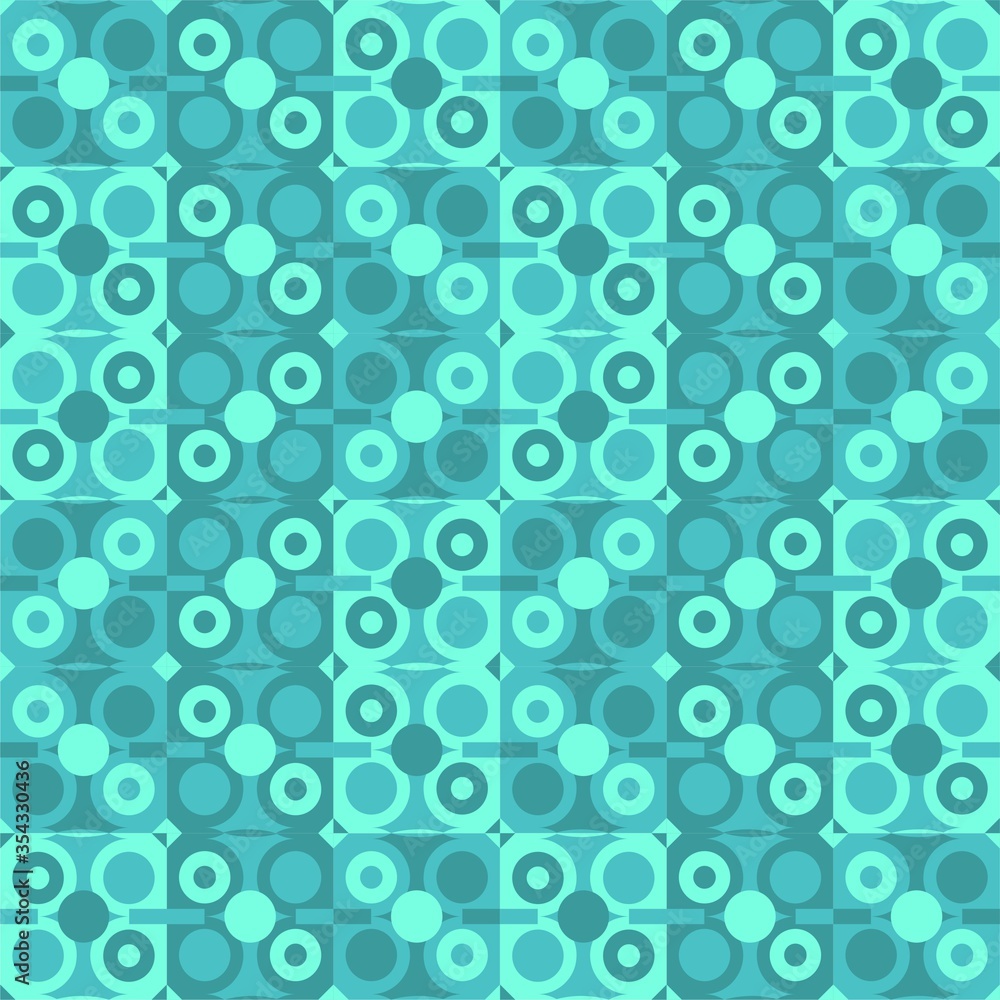 Beautiful of Colorful Circle, Repeated, Abstract, Illustrator Pattern Wallpaper. Image for Printing on Paper, Wallpaper or Background, Covers, Fabrics